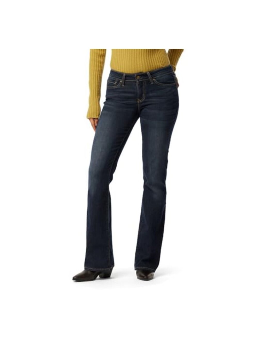 Levi Strauss Signature Gold Women's Modern Straight Jeans Mid Rise Slim Fit